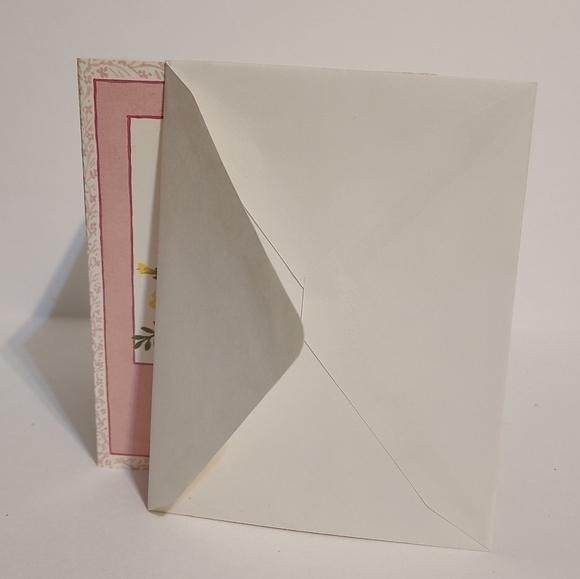 Vintage Walter Drake | Pink Flowers Thank You Card - Picture 5 of 5